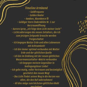 Radionik Armband Golden Timeline
